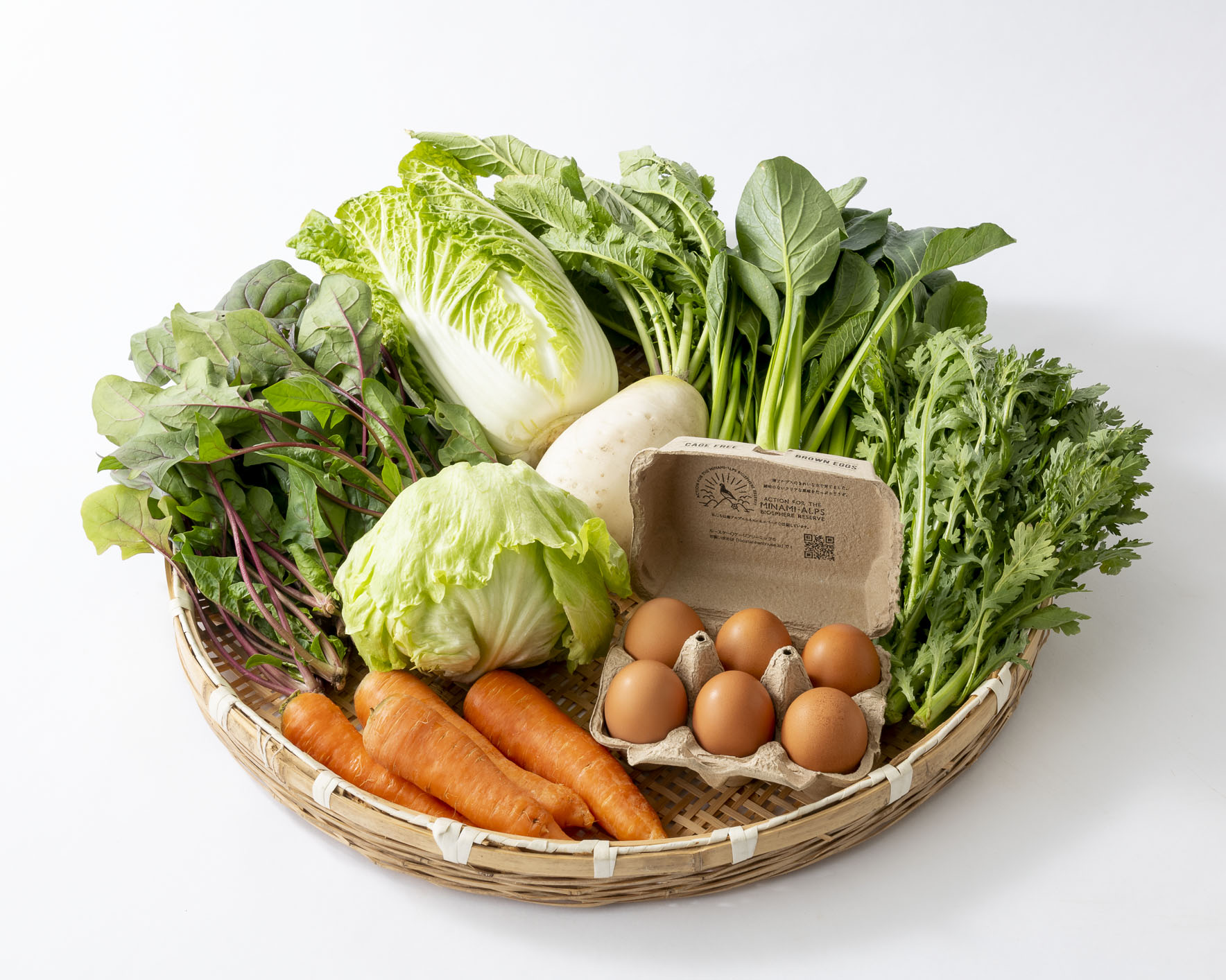 野菜たまごBOX「甲斐駒の恵み」Mセット